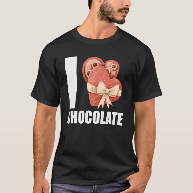 I Just Love Chocolate Device Chocolate Fountain T-Shirt (Front)