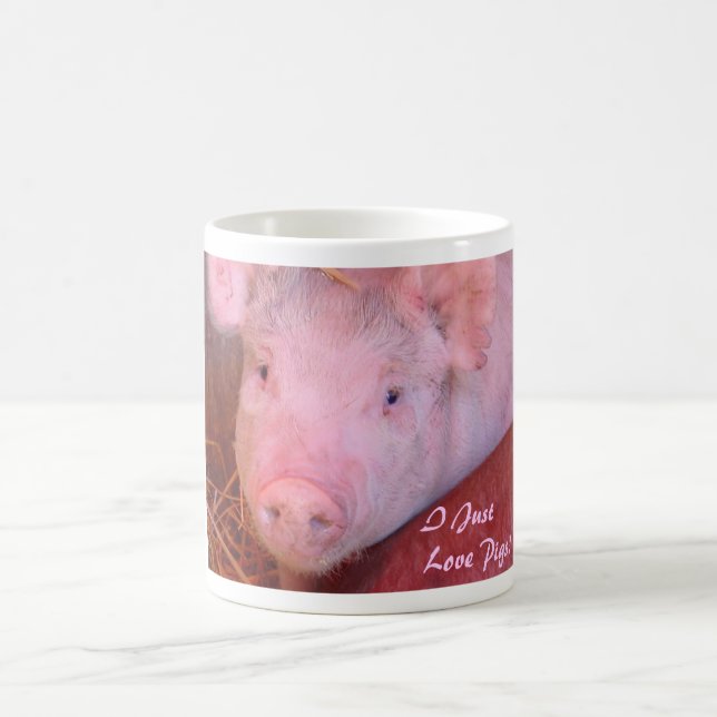 I Just Love Pigs Coffee Mug (Center)