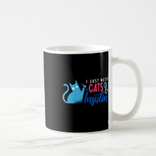 I Just Need Cats And Insulin Fun Diabetes Awarenes Coffee Mug