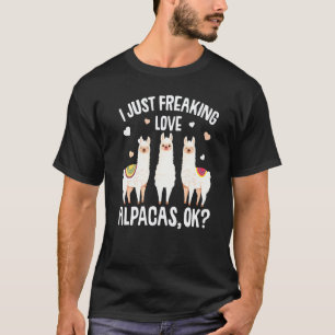 I Just Really Like Alpacas Kids Girl Women Alpaca T-Shirt
