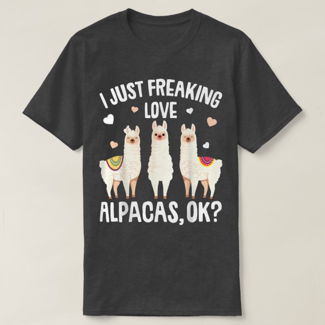 I Just Really Like Alpacas Kids Girl Women Alpaca  T-Shirt (Design Front)