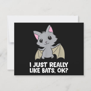 I Just Really Like Bats, Okay Funny Bat Lover Postcard