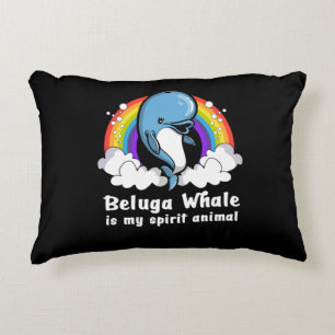I Just Really Like Beluga Whales Ocean Animals Decorative Cushion