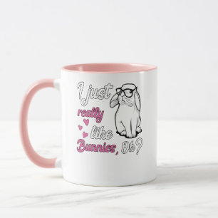 I Just Really Like Bunnies Cute Rabbit Mug