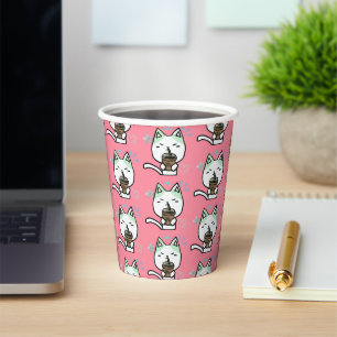 I Just Really Like Coffee Ok Cute Cat Paper Cups