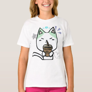I Just Really Like Coffee Ok Cute Cat  T-Shirt