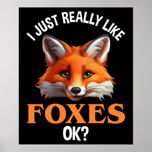 I Just Really Like Foxes OK? Poster