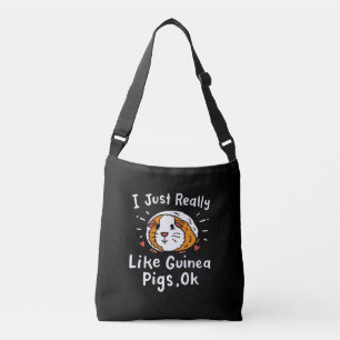 I Just Really Like Guinea Guinea Pig Kawaii Crossbody Bag