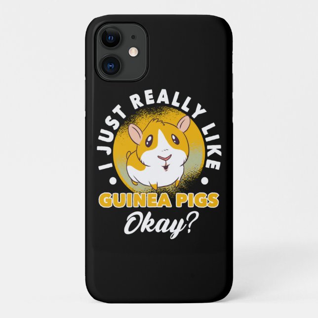 I Just Really Like Guinea Pigs Cavy Roddent Case-Mate iPhone Case (Back)