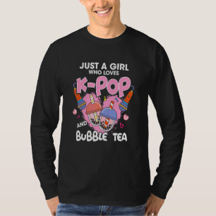 I Just Really Like K Pop And Bubble Tea Okay Boba T-Shirt
