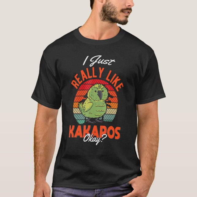 I just really like Kakapos T-Shirt (Front)