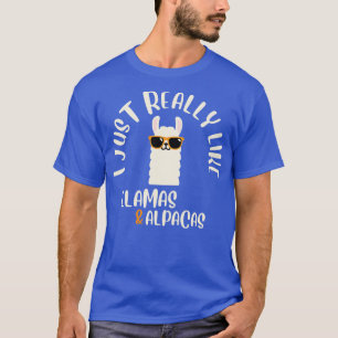 I Just Really Like Llamas And Alpacas T-Shirt