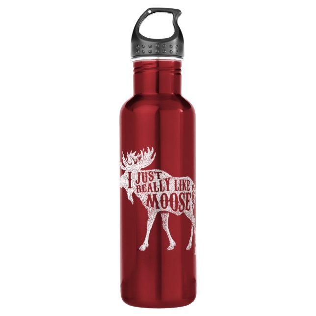 I Just Really Like Moose OK 710 Ml Water Bottle (Front)