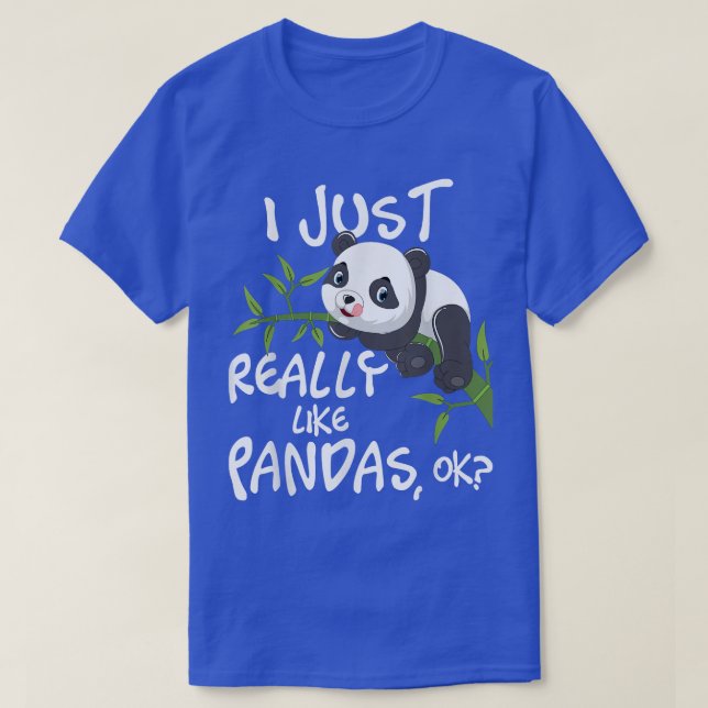 I Just Really Like PandasCute Kawaii Panda Lover  T-Shirt (Design Front)
