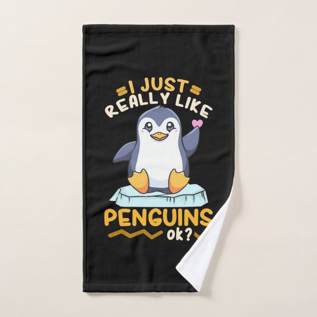 I Just Really Like Penguins Hand Towel (Hand Towel)