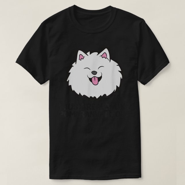 I Just Really Like Pomeranians Ok Cute Pomeranian  T-Shirt (Design Front)