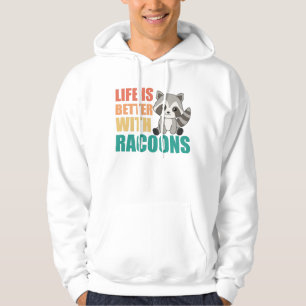 I Just Really Like Racoons Cute Racoon Hoodie