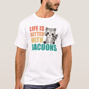 I Just Really Like Racoons Cute Racoon T-Shirt