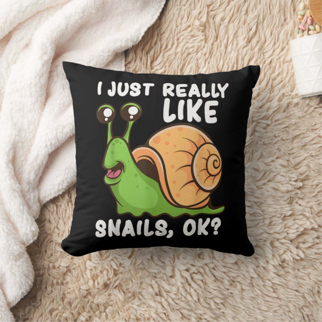 I Just Really Like Snails, Ok Funny Snail Lover Gi Cushion (Blanket)