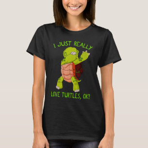 I Just Really Like Turtles Turtle Lover for Kids T-Shirt