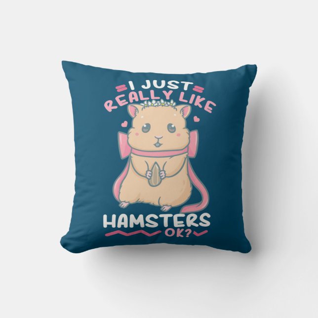 I Just Really Likes Hamsters Cushion (Front)