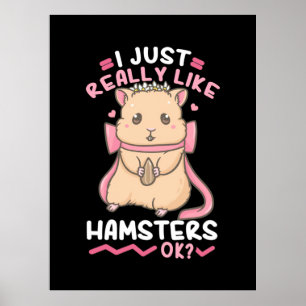 I Just Really Likes Hamsters Ok Poster
