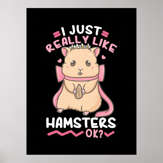 I Just Really Likes Hamsters Ok Poster (Front)