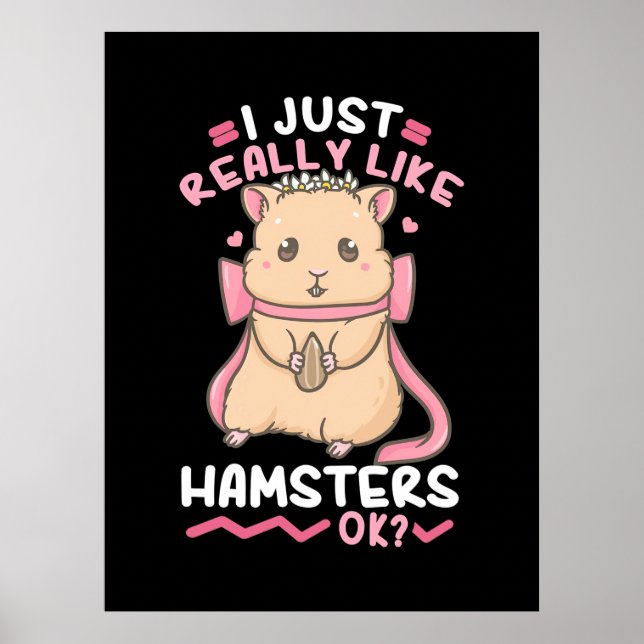I Just Really Likes Hamsters Poster (Front)