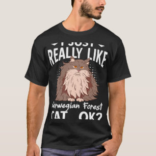 I Just Really Likfe Norwegian Forest Cat T-Shirt