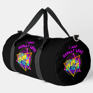 I JUST REALLY LOVE 80s Duffle Bag