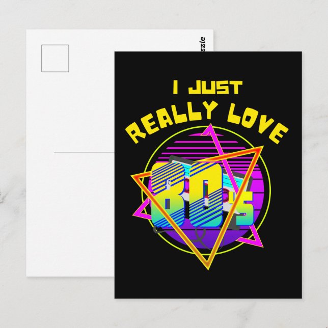 i JUST REALLY LOVE 80S Postcard (Front/Back)