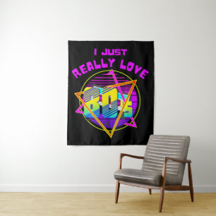 I JUST REALLY LOVE 80s Tapestry