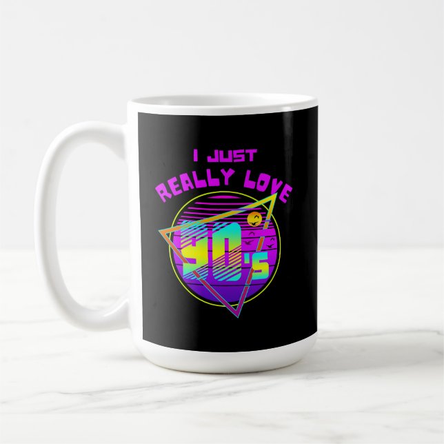I JUST REALLY LOVE 90s Coffee Mug (Left)