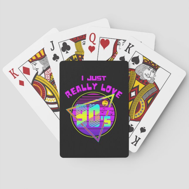 I JUST REALLY LOVE 90s Playing Cards (Back)