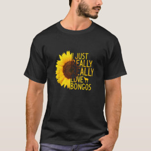 I Just Really Love Bongos Women Men Antelope Sunf T-Shirt