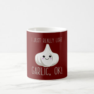 I Just Really Love Garlic Ok! Kawaii Garlic Gift Coffee Mug