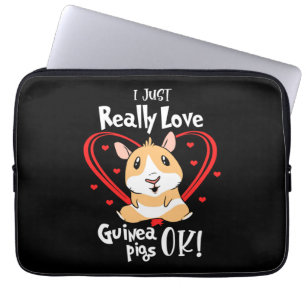 I Just Really Love Guinea Pigs Laptop Sleeve