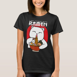 I Just Really Love Ramen Cat Japanese Kitty Noodle T-Shirt