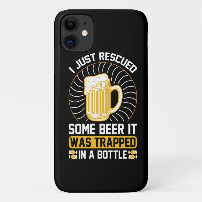 I just rescued some beer It was trapped  Case-Mate iPhone Case (Back)
