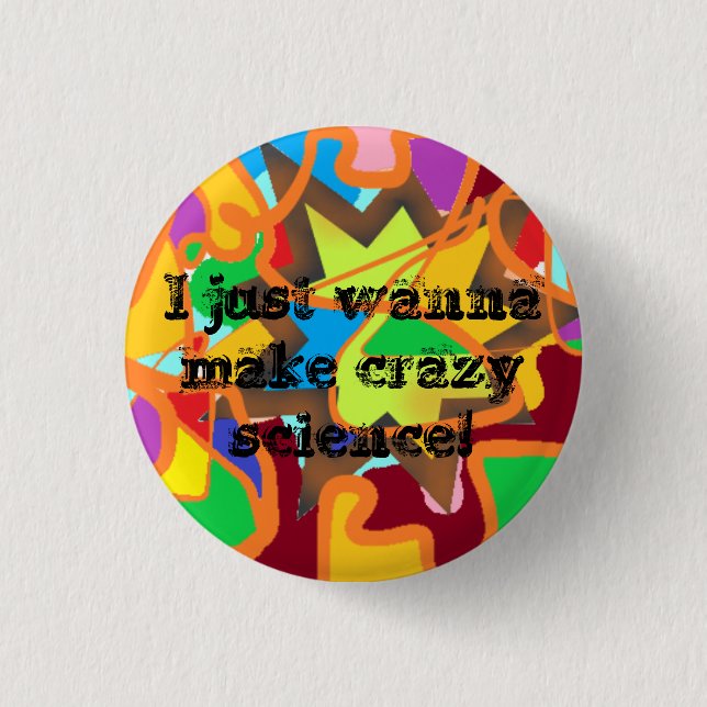 I just wanna make crazy science Cosima Orphan Blac 3 Cm Round Badge (Front)