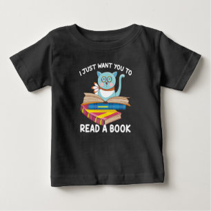 I Just Want Read a Book Baby T-Shirt