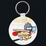 I Just Want to Bake and Ignore All of My Adult Pro Key Ring<br><div class="desc">A stylish keychain featuring a vintage classic car design. A perfect accessory for car lovers and collectors. Great for everyday use or as a small and thoughtful gift for classic car enthusiasts.</div>
