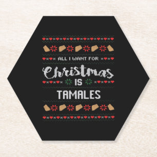 I Just Want To Bake Stuff And Watch Christmas Paper Coaster