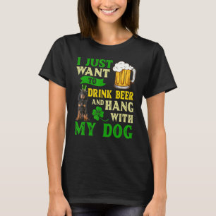 I Just Want To Drink Beer And Black And Tan Coonho T-Shirt