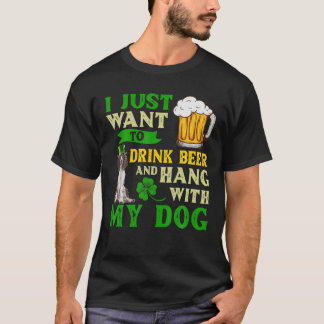 I Just Want To Drink Beer And My English Springer T-Shirt