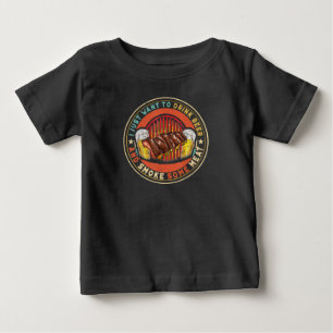 I Just Want To Drink Beer And Smoke Some Meat BBQ Baby T-Shirt