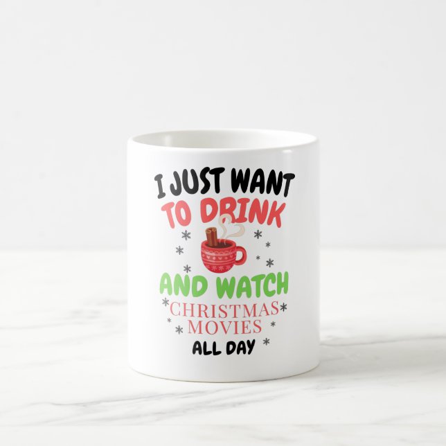 I just want to drink hot chocolate coffee mug (Center)