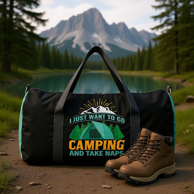 I Just Want To Go Camping And Take Naps Duffle Bag (Creator Uploaded)