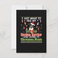 I Just Want To Hug My Boston Terrier Dog& Listener