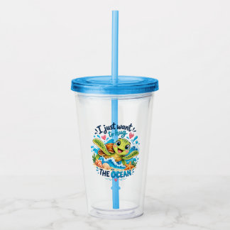 I Just Want to Hug the Ocean Acrylic Tumbler